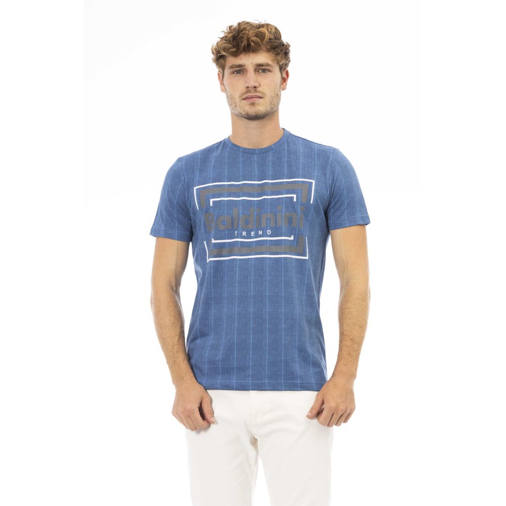 Baldinini Trend Blue Cotton Men T-Shirt