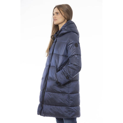 Giacca da donna Baldinini Trend in nylon azzurro chiaro