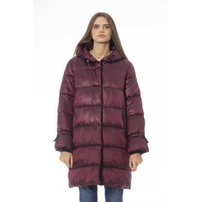 Baldinini Trend Cappotto da donna in nylon bordeaux