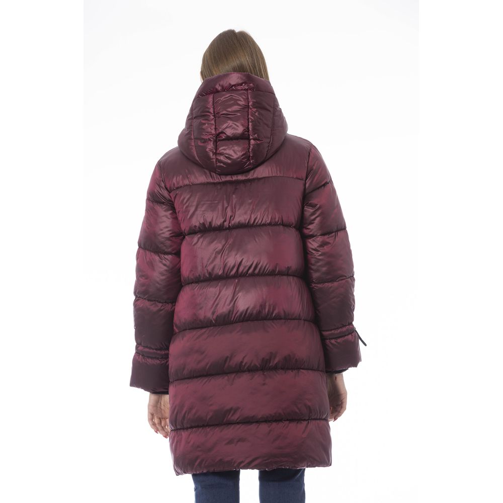 Baldinini Trend Cappotto da donna in nylon bordeaux