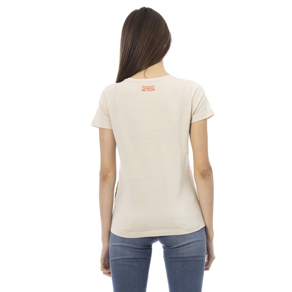 Trussardi Action Beige Top Donna Cotone