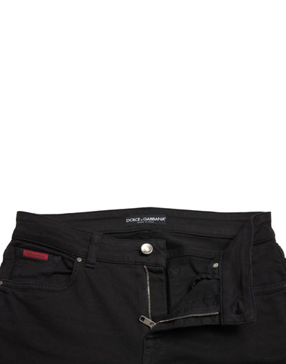 Dolce &amp; Gabbana Jeans skinny neri eleganti a vita media