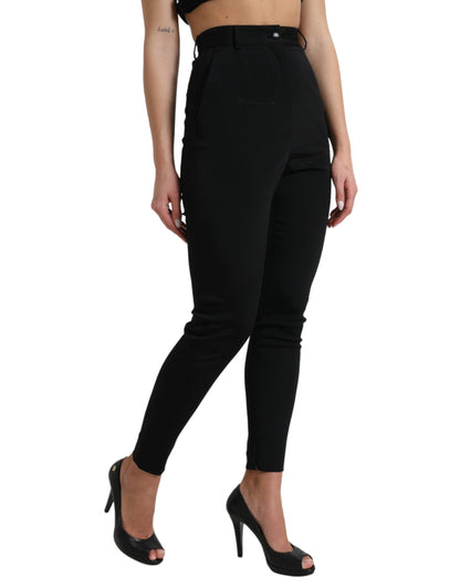 Dolce &amp; Gabbana Pantaloni skinny eleganti a vita alta