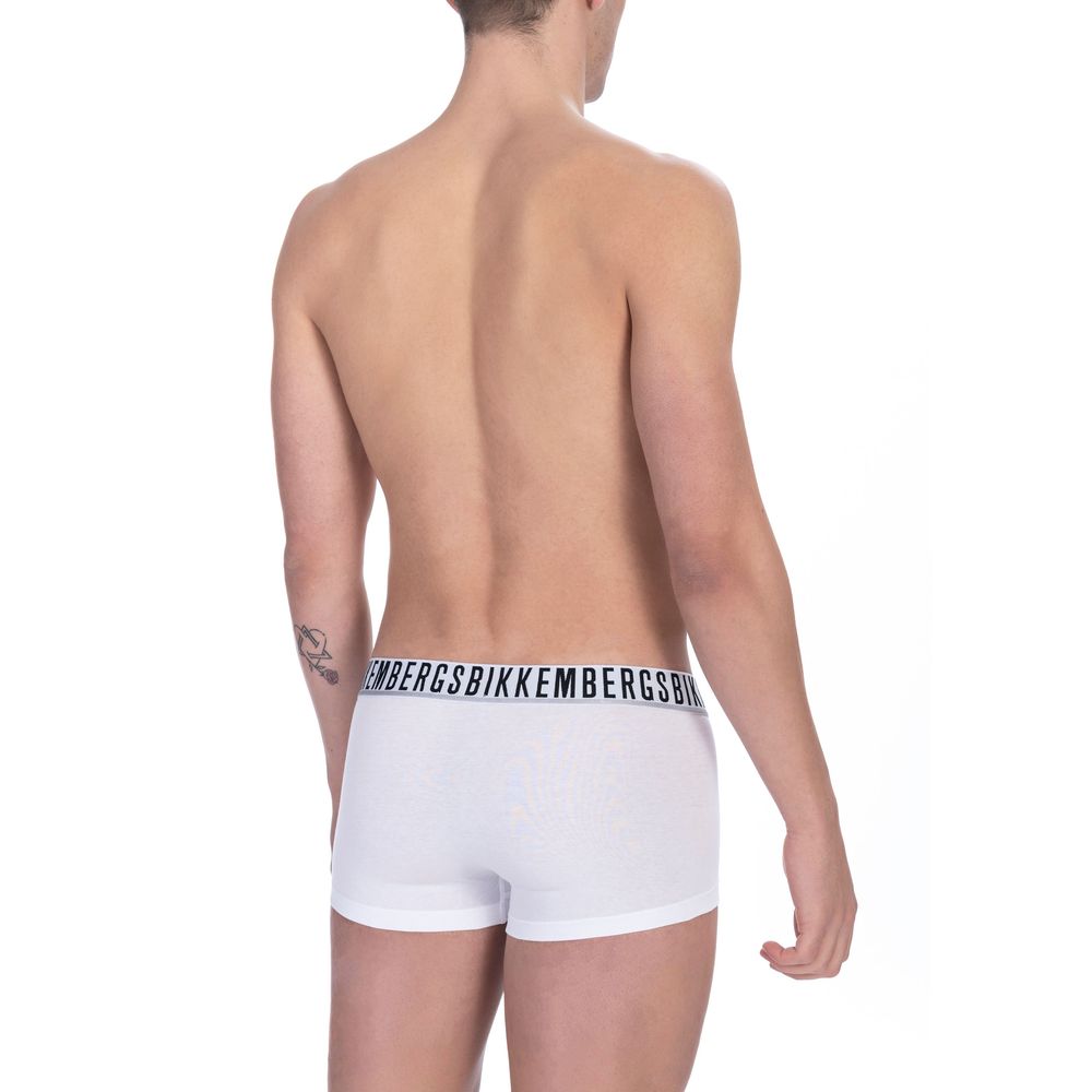 Bikkembergs Boxer intimo da uomo in cotone bianco