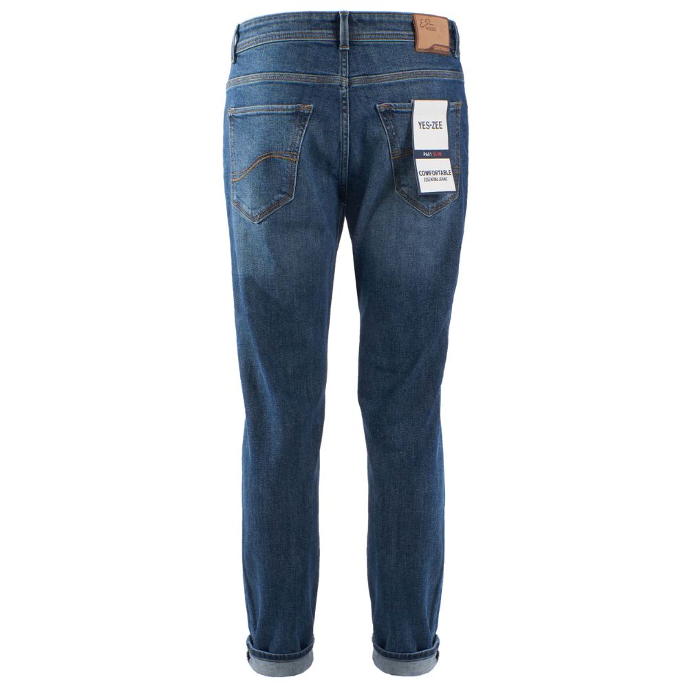 Jeans Yes Zee Chic in denim comfort con lavaggio scuro