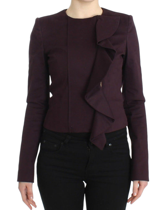 Blazer elegante in misto cotone viola GF Ferre