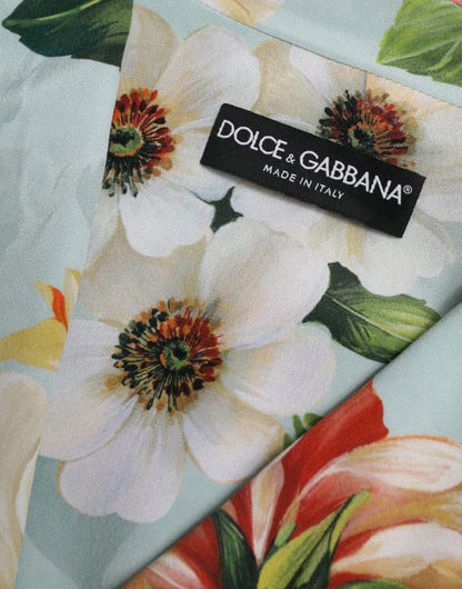 Dolce &amp; Gabbana элегантный шелковый плащ с цветочным принтом