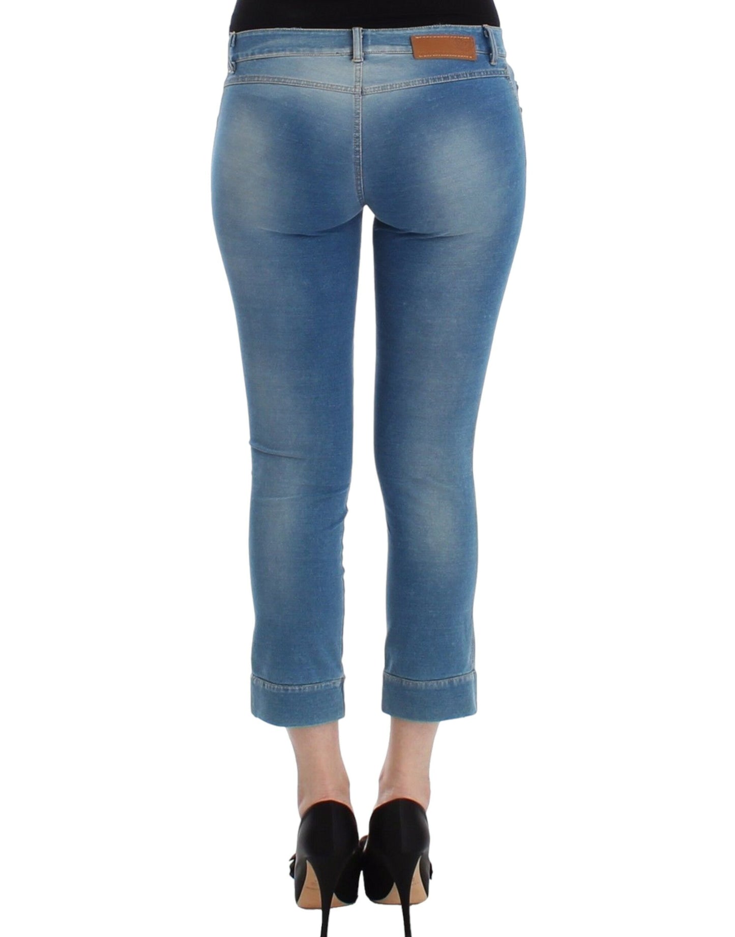 Ermanno Scervino Jeans Capri blu chic per estati eleganti