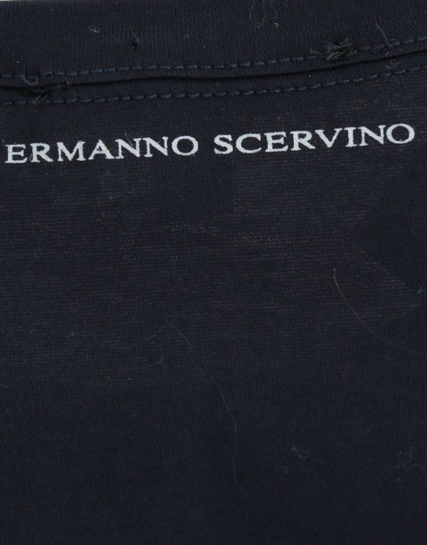 Ermanno Scervino Элегантный синий хлопковый свитер