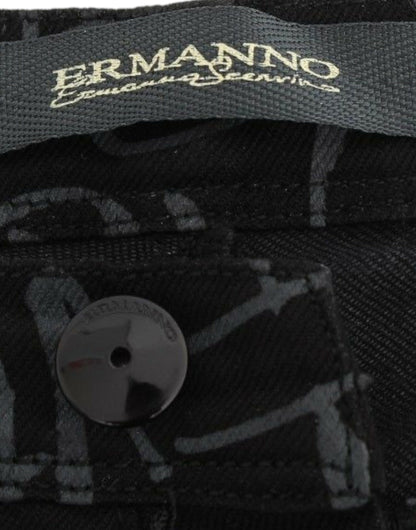 Ermanno Scervino Шикарные черные джинсы скинни