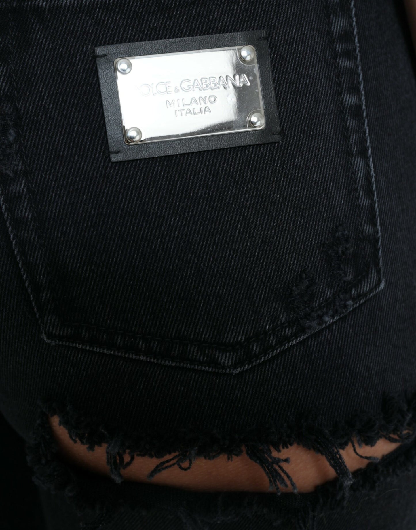 Dolce &amp; Gabbana Jeans eleganti elasticizzati neri a vita alta