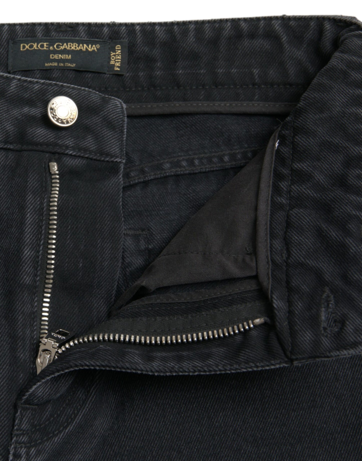 Dolce &amp; Gabbana Jeans eleganti elasticizzati neri a vita alta