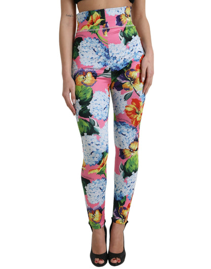 Dolce &amp; Gabbana Squisiti leggings floreali a vita alta