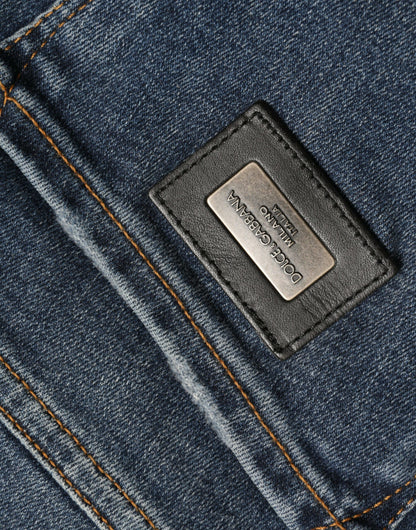 Dolce &amp; Gabbana eleganti jeans elasticizzati a vita media in blu