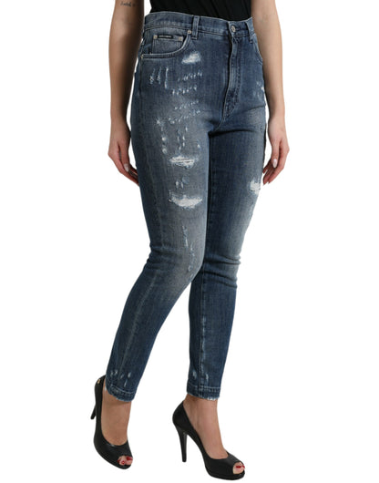 Dolce &amp; Gabbana Jeans eleganti in denim elasticizzato a vita alta