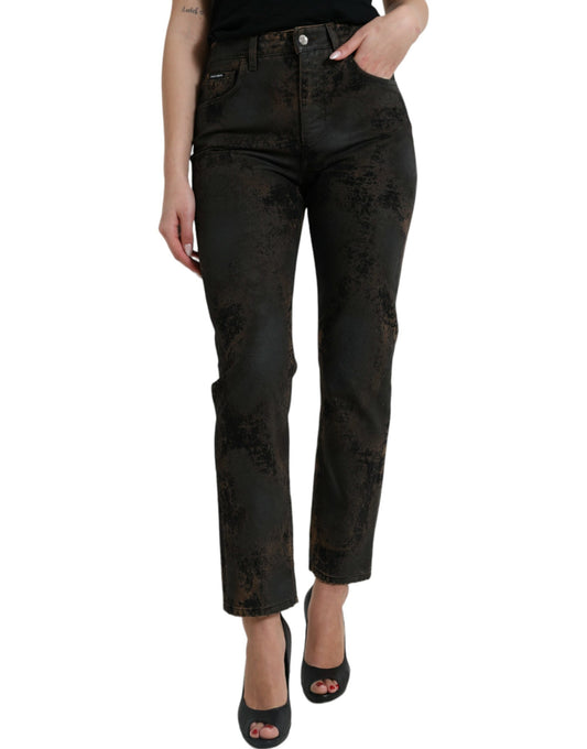 Jeans elasticizzati a vita media Dolce &amp; Gabbana Chic Boyfriend