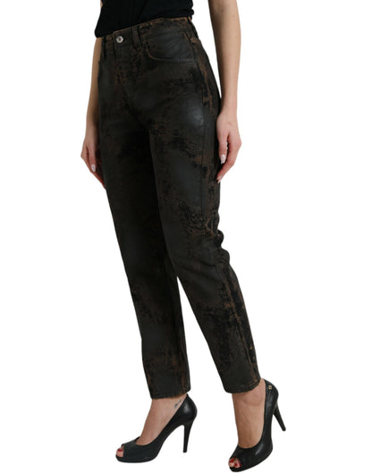 Jeans elasticizzati a vita media Dolce &amp; Gabbana Chic Boyfriend