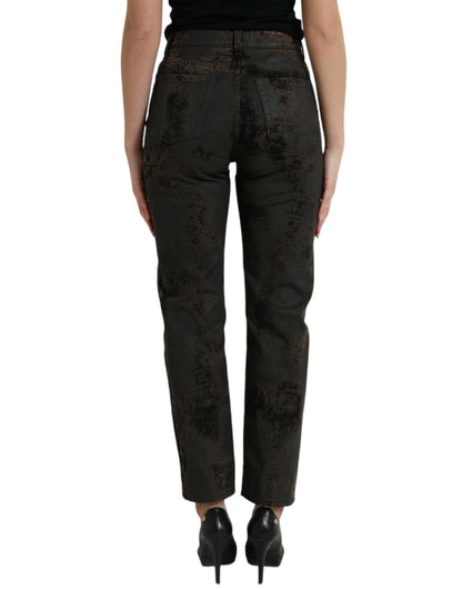 Jeans elasticizzati a vita media Dolce &amp; Gabbana Chic Boyfriend