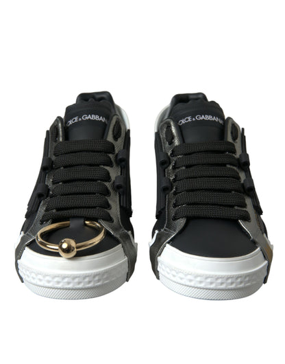 Dolce &amp; Gabbana Eleganti Sneakers Basse in Vitello