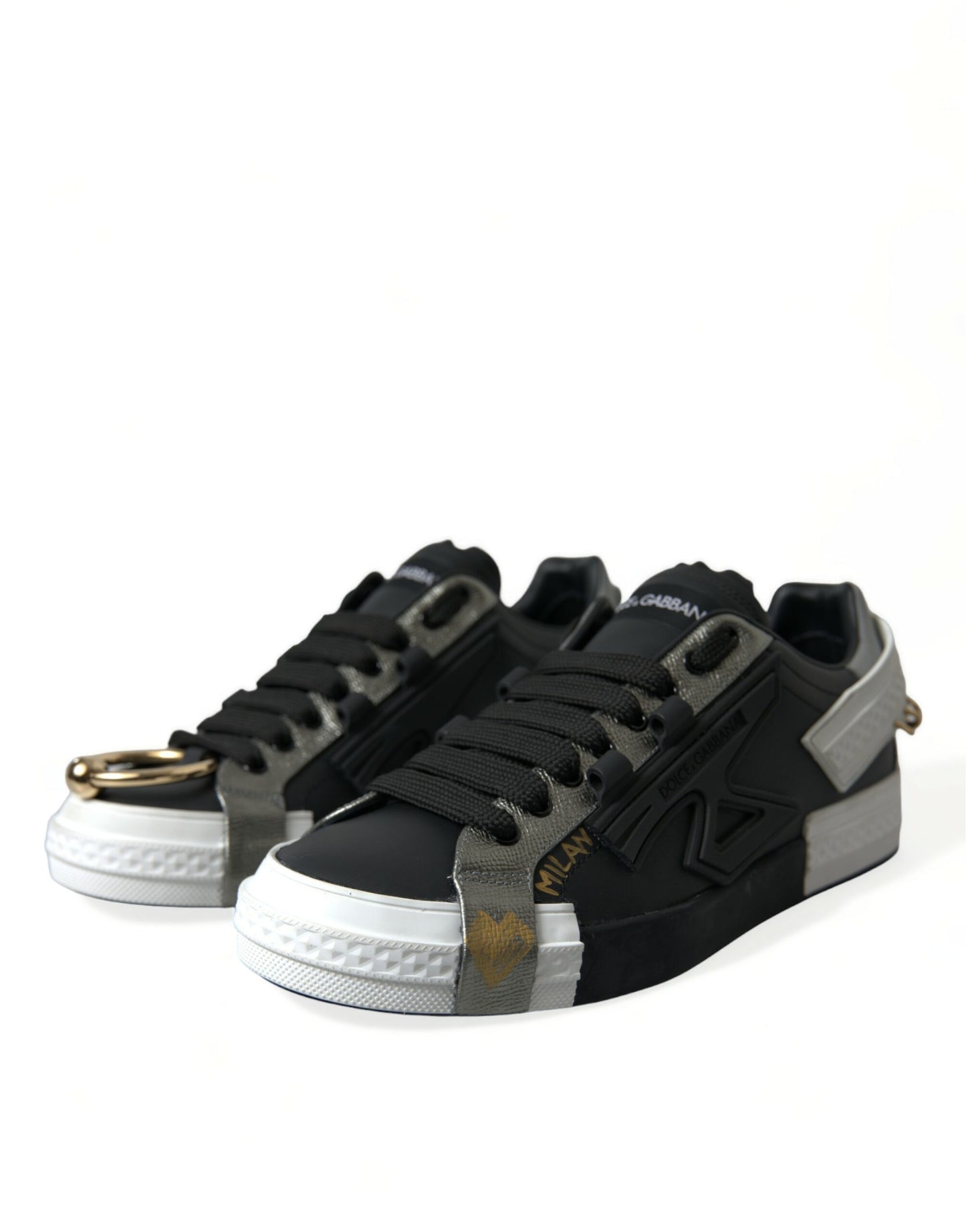 Dolce &amp; Gabbana Eleganti Sneakers Basse in Vitello