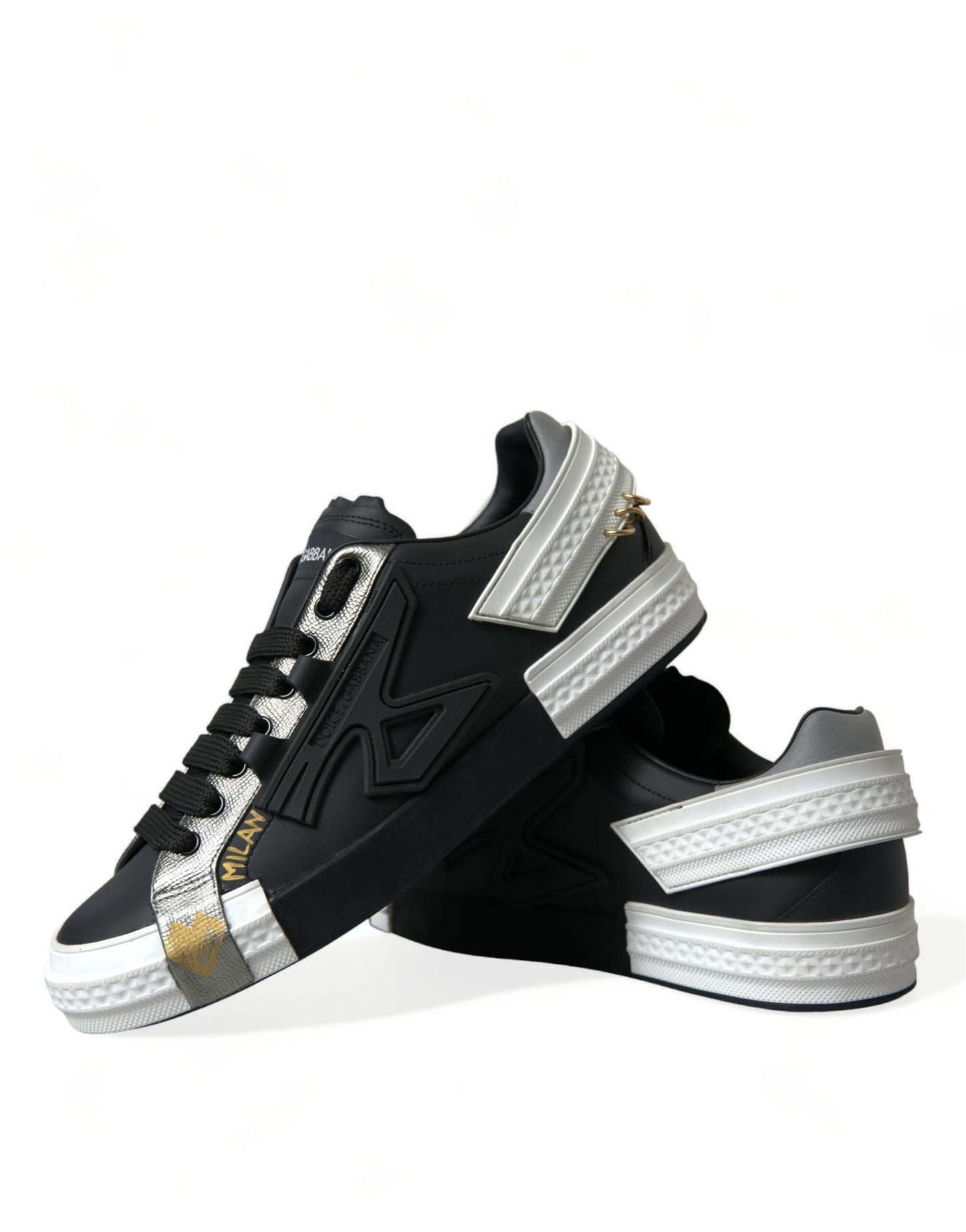 Dolce &amp; Gabbana Eleganti Sneakers Basse in Vitello