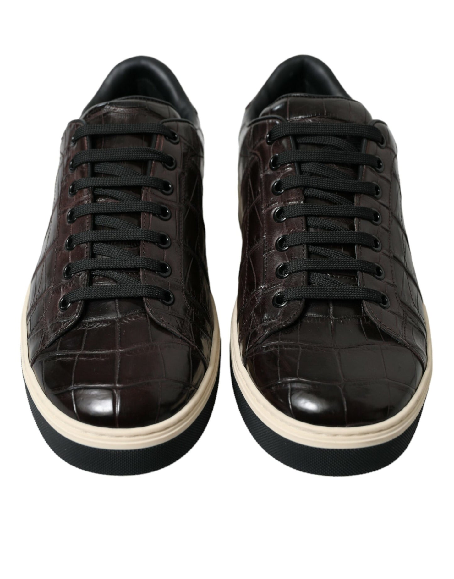 Dolce &amp; Gabbana Eleganti sneakers basse in pelle esotica