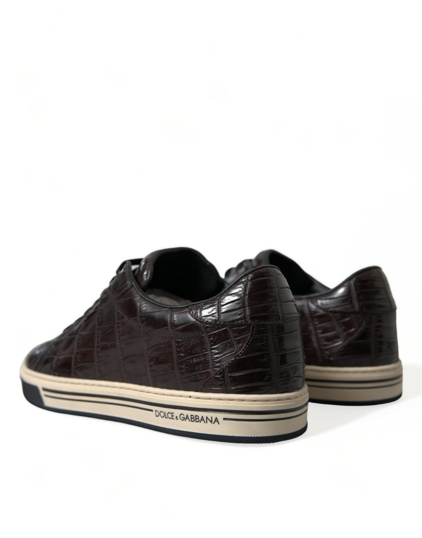 Dolce &amp; Gabbana Eleganti sneakers basse in pelle esotica