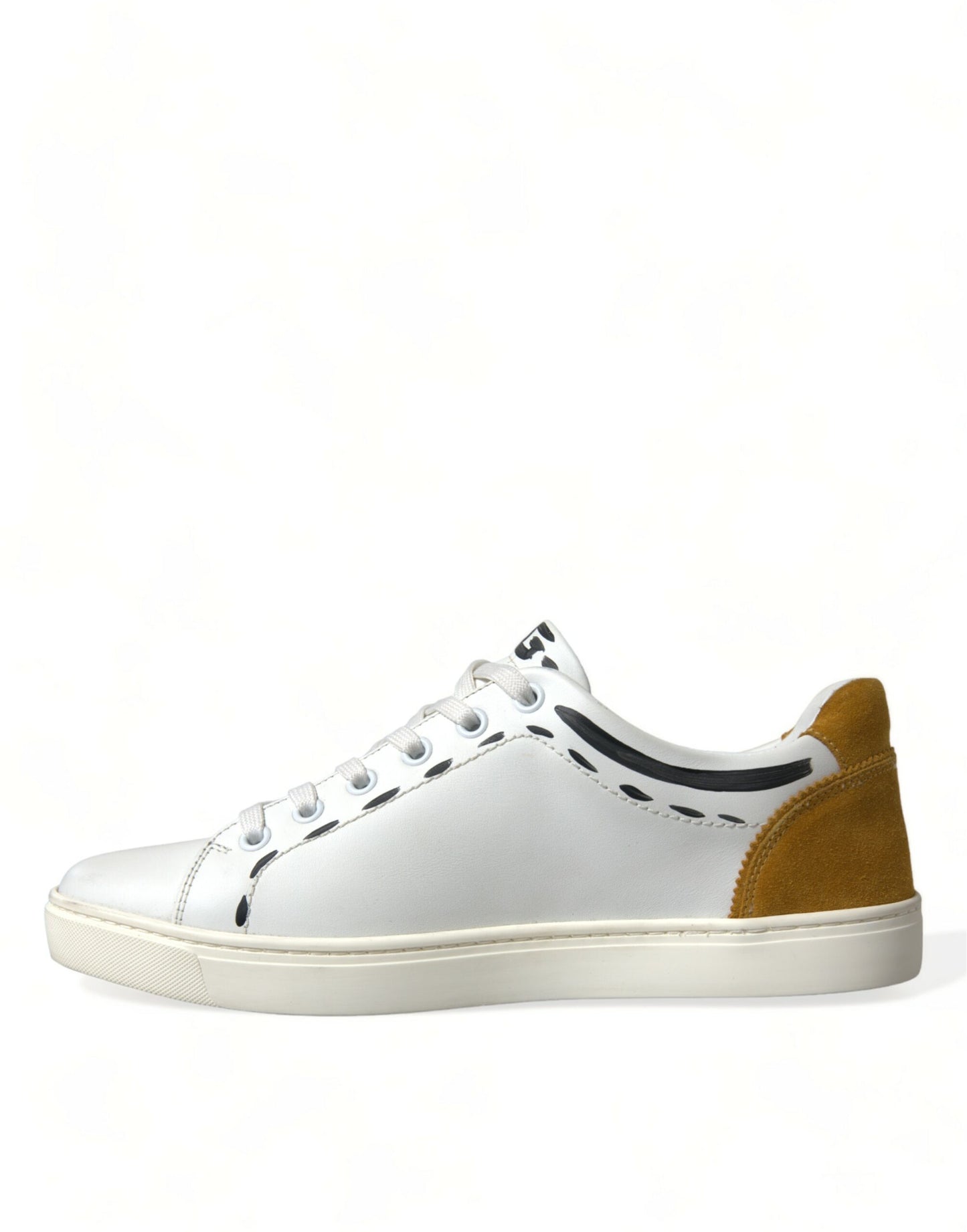 Dolce &amp; Gabbana Eleganti sneakers basse in pelle bianche