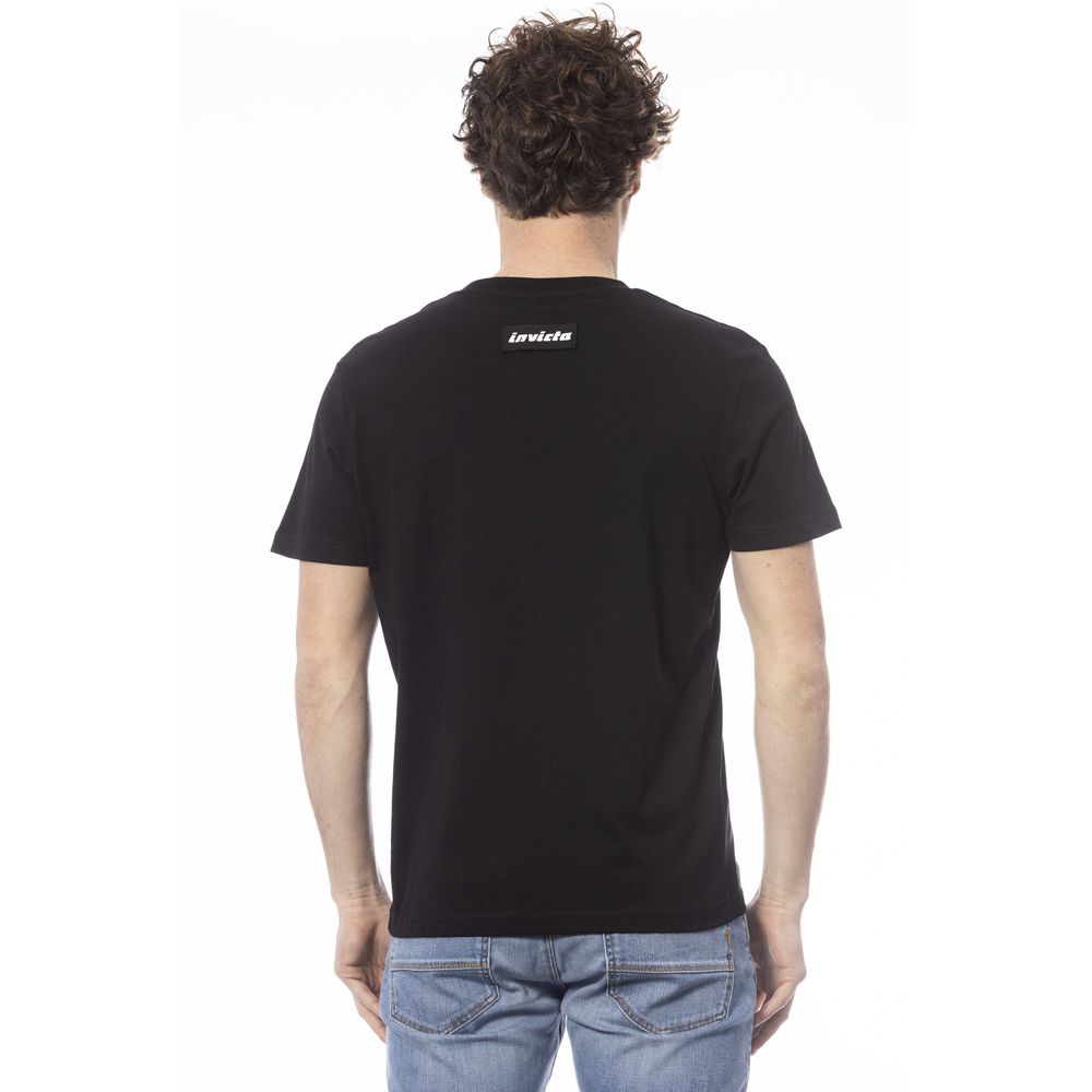 T-shirt da uomo in cotone nero Invicta