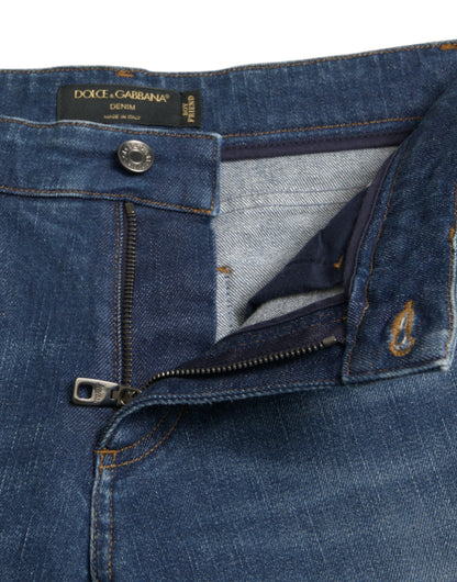 Jeans elasticizzati a vita media Dolce &amp; Gabbana Chic Boyfriend