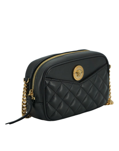 Borsa a tracolla Versace elegante piccola in pelle nera