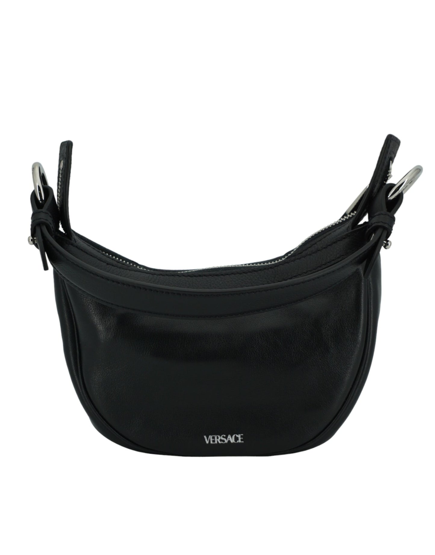 Borsa a tracolla Hobo Mini elegante nera di Versace