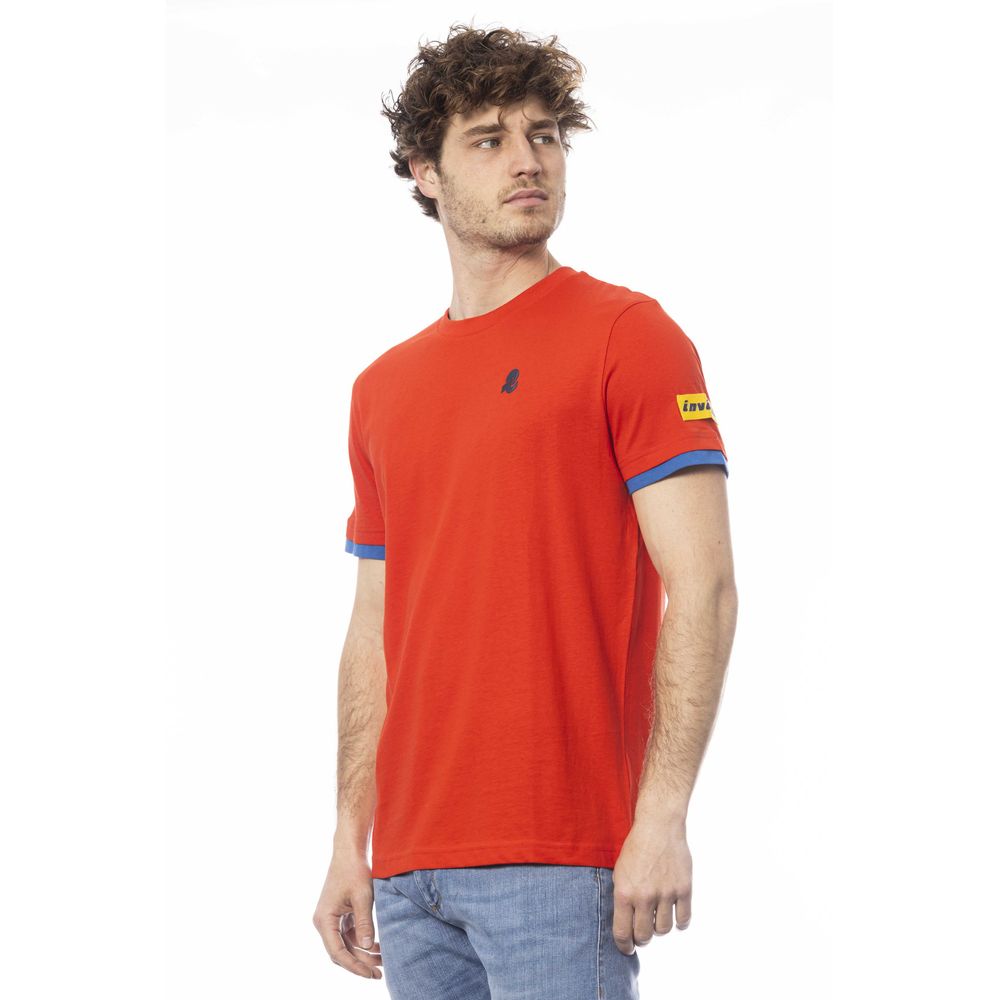 T-shirt da uomo in cotone rosso Invicta