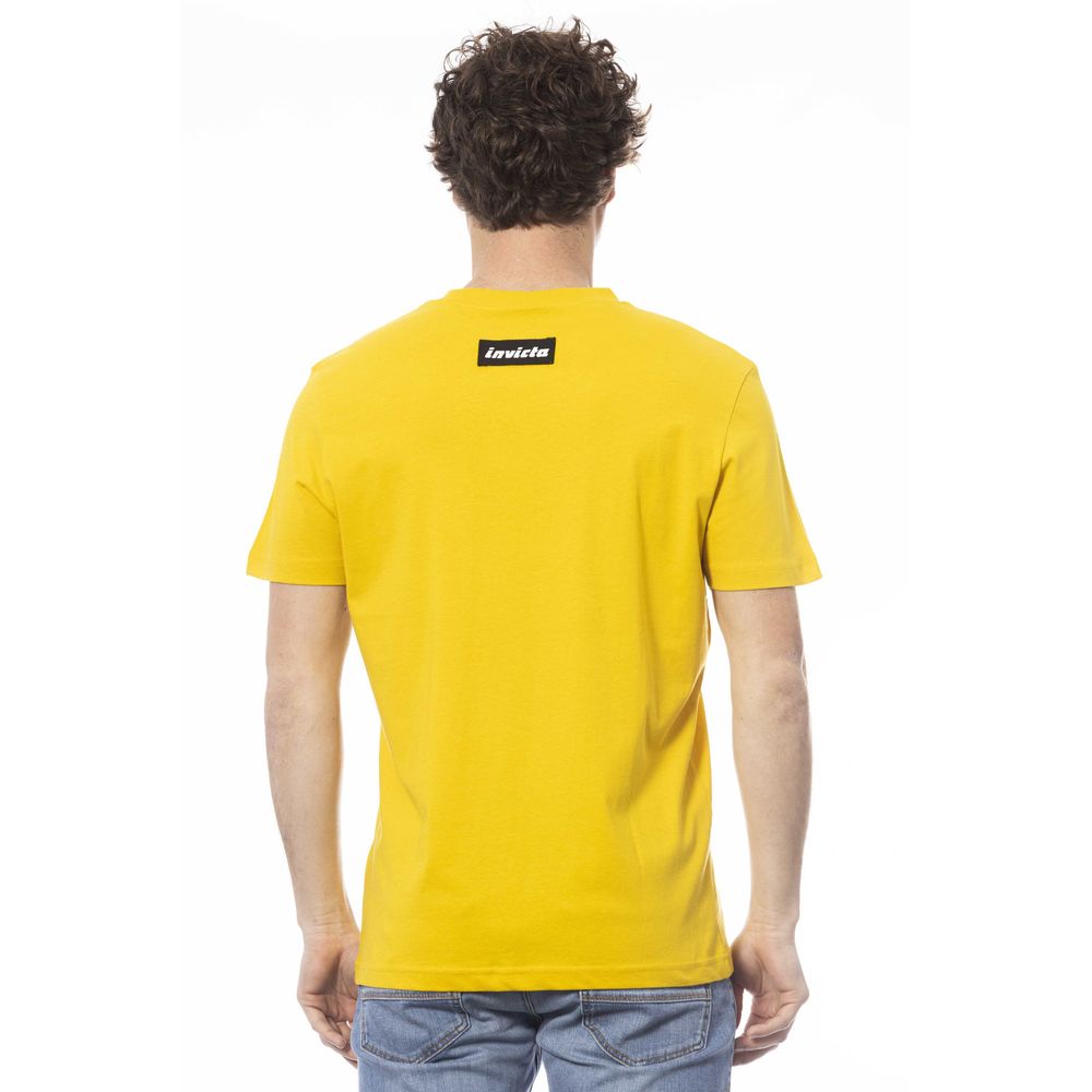 T-shirt da uomo in cotone giallo Invicta