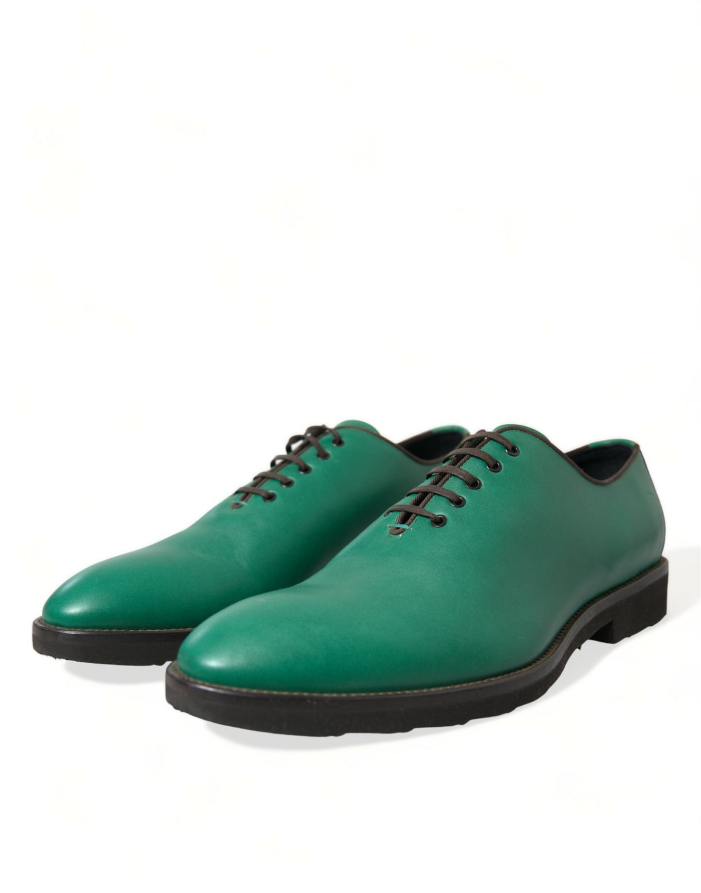 Dolce &amp; Gabbana eleganti scarpe eleganti Oxford in pelle verde