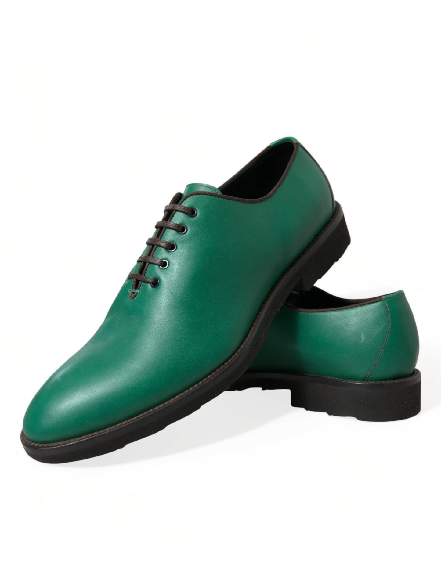 Dolce &amp; Gabbana eleganti scarpe eleganti Oxford in pelle verde