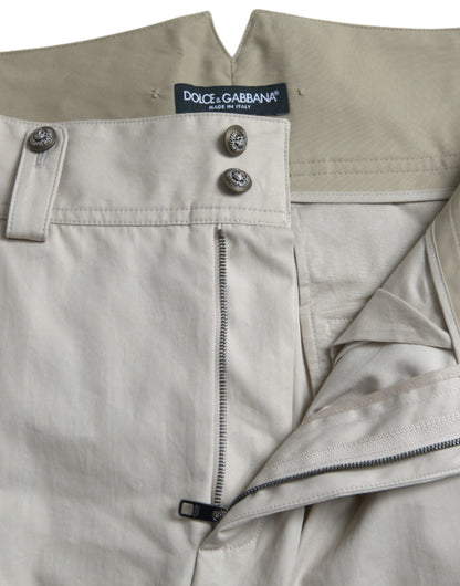 Pantaloni moda affusolati a vita alta Dolce &amp; Gabbana - Beige