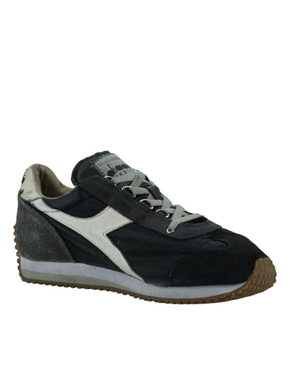 Черно-серые кроссовки Diadora Equipe H Dirty Stone Wash Evo