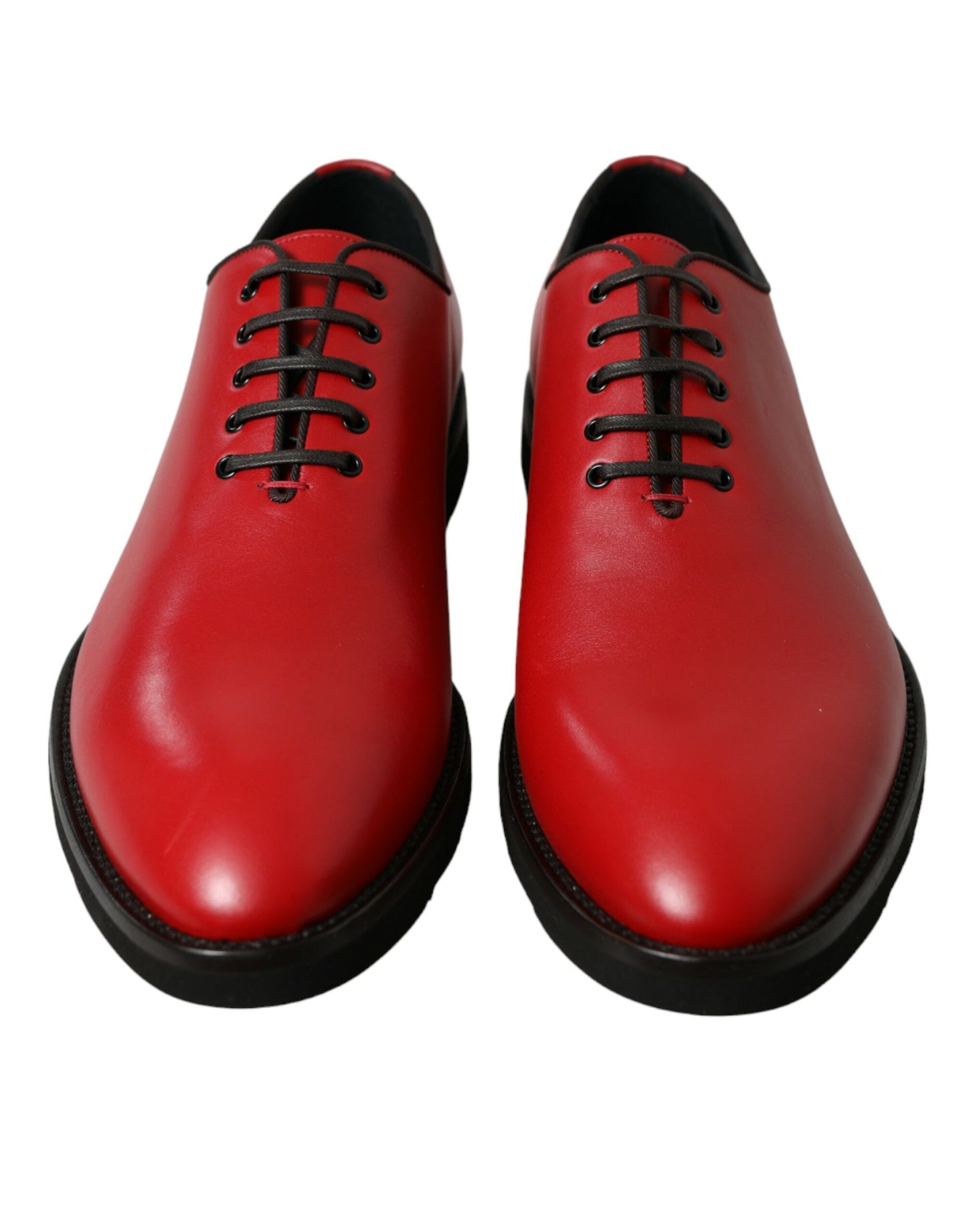 Dolce &amp; Gabbana eleganti scarpe eleganti Oxford in pelle rossa