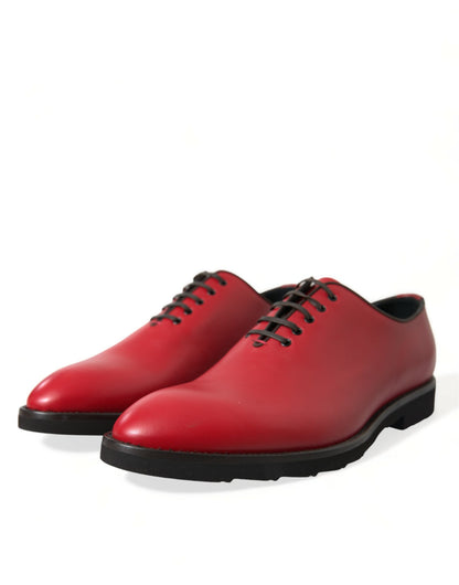 Dolce &amp; Gabbana eleganti scarpe eleganti Oxford in pelle rossa