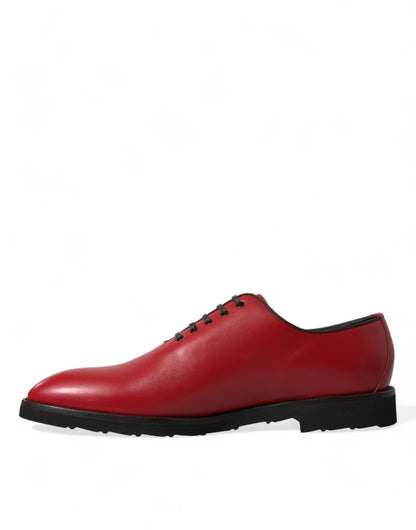 Dolce &amp; Gabbana eleganti scarpe eleganti Oxford in pelle rossa