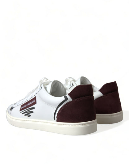 Esclusive Dolce &amp; Gabbana Sneakers basse bordeaux bianche