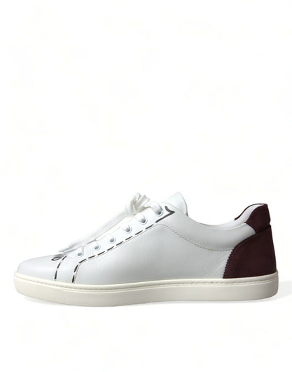 Esclusive Dolce &amp; Gabbana Sneakers basse bordeaux bianche