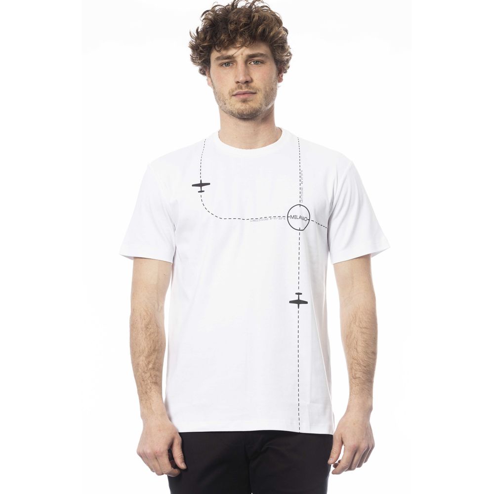 T-shirt Trussardi in cotone bianco da uomo