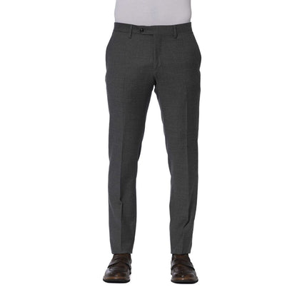 Trussardi Pantaloni Uomo Lana Grigia