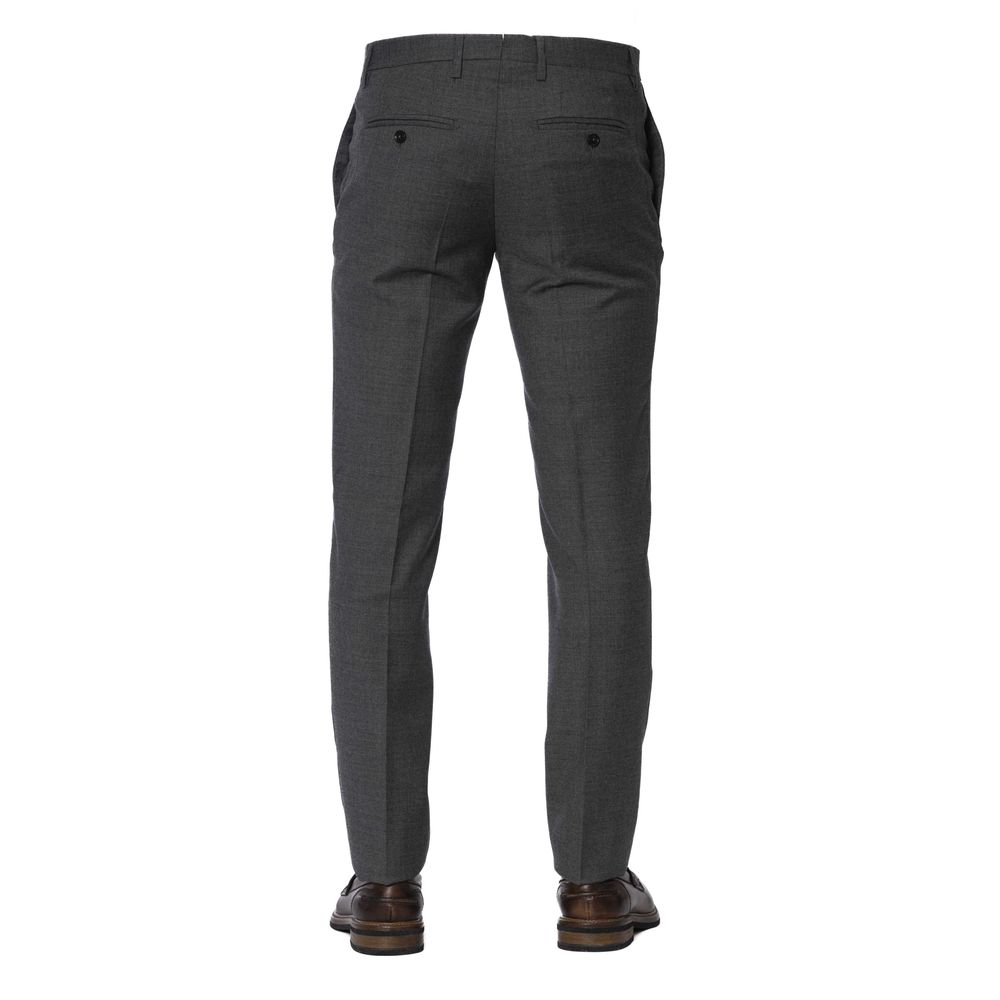 Trussardi Pantaloni Uomo Lana Grigia