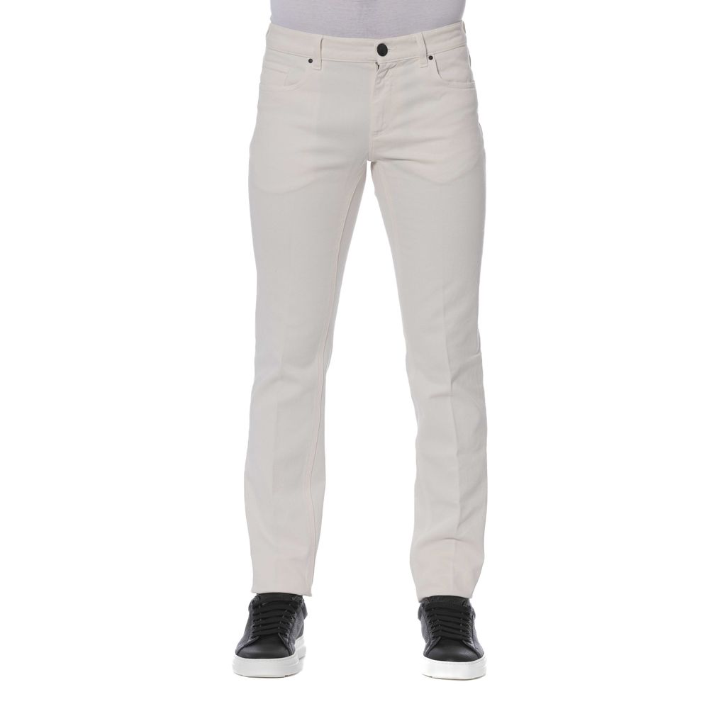 Jeans Trussardi Uomo Cotone Bianco