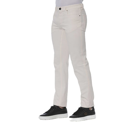 Jeans Trussardi Uomo Cotone Bianco