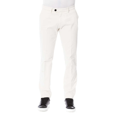 Trussardi Pantalone Uomo Cotone Bianco