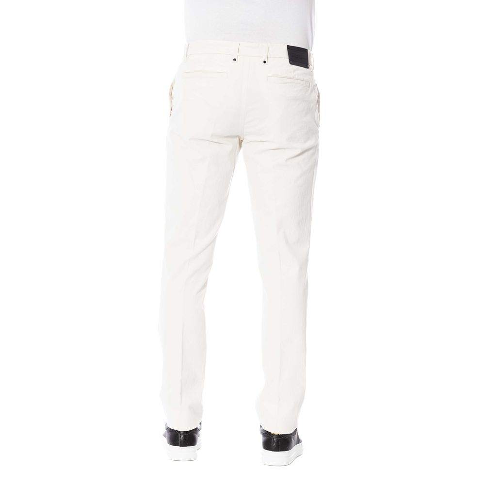 Trussardi Pantalone Uomo Cotone Bianco